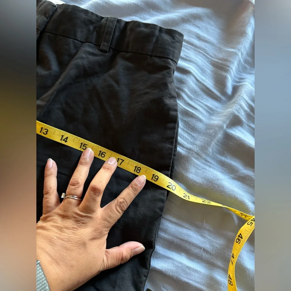 COS Womens Linen Blend Black Trouser Pants Size 12 Career Office Corporate